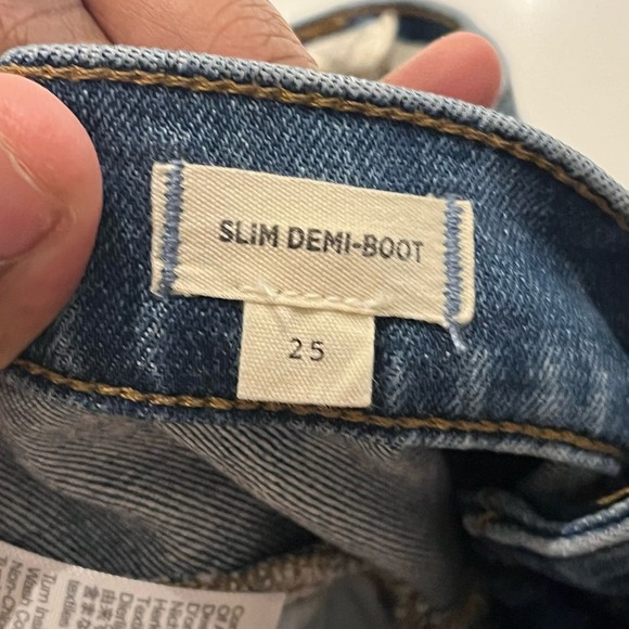 Madewell Women's 25 Slim‎ Demi-Boot Jeans in Medium Wash Size 25 - Picture 8 of 10